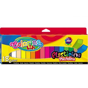 Plastelina Colorino Kids kwadratowa, 12 kolorów